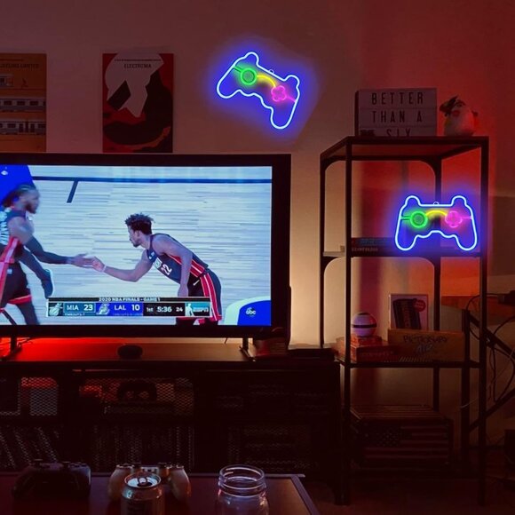 Gamer Neon Sign LED Light for Game Room Decor USB Battery Gift for Teens Kids - Picture 4 of 6